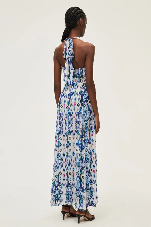 ELHAMMY MEXICAN-INSPIRED PRINT MAXI DRESS