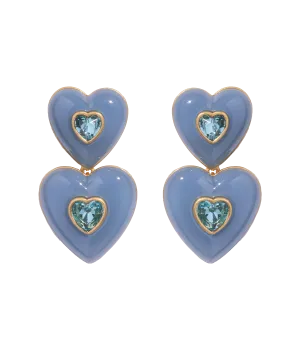 Elodie Heart Drop Earrings