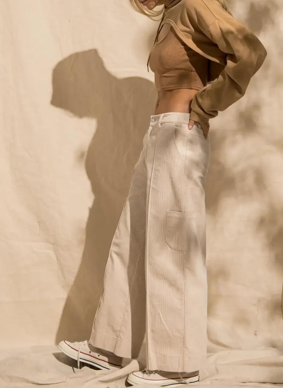 FIONA OPENED-FRONT CROPPED HOODIE SET