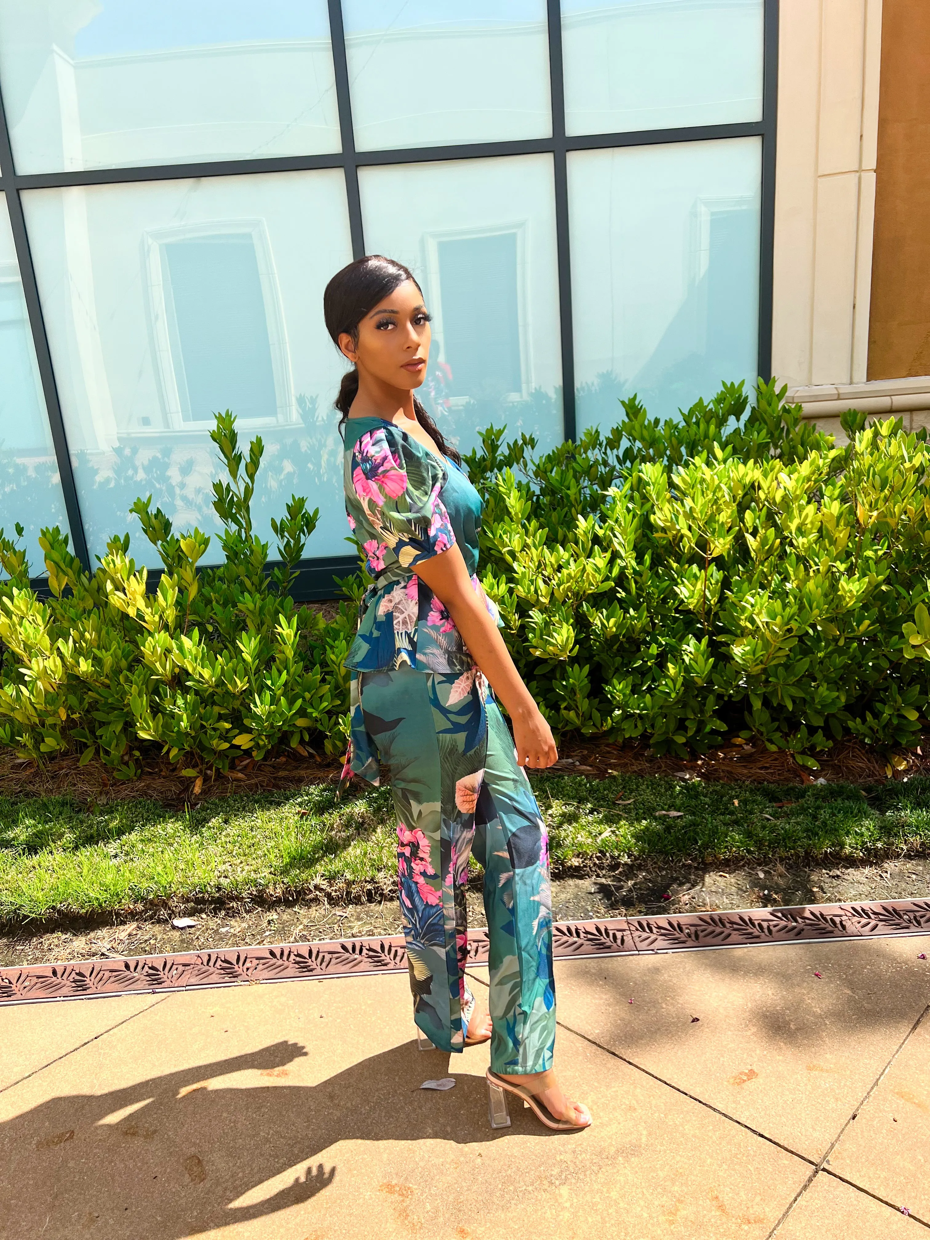 Floral Pants Set