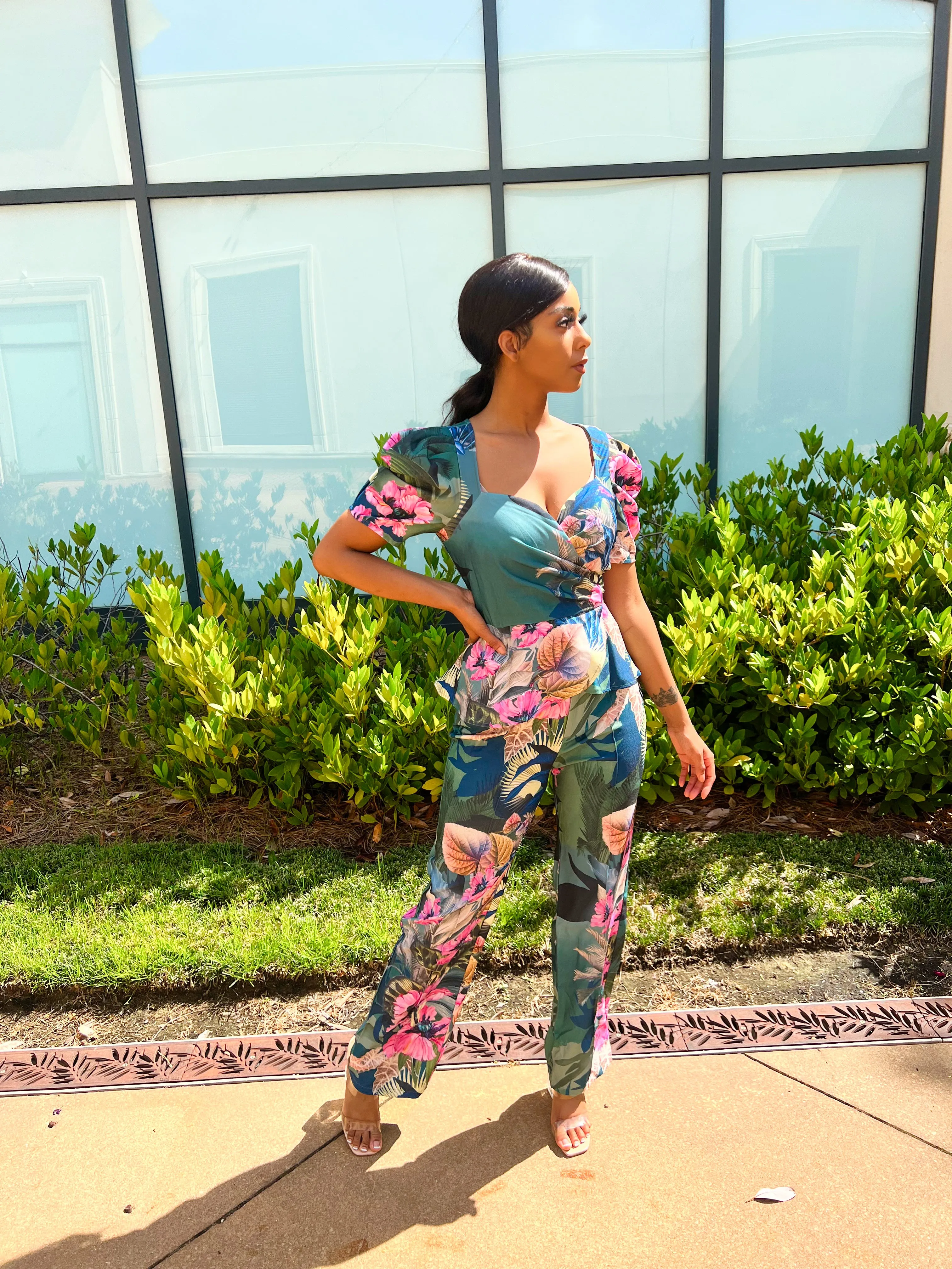 Floral Pants Set