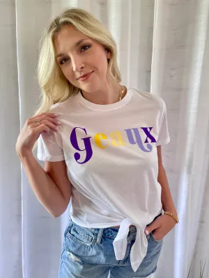 Geaux LSU Tie Top
