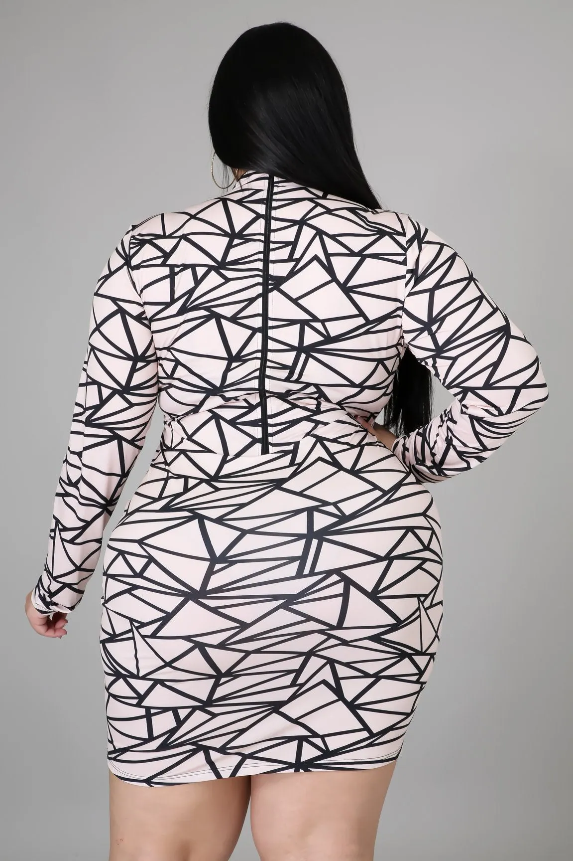 GEO MINI DRESS | PLUS