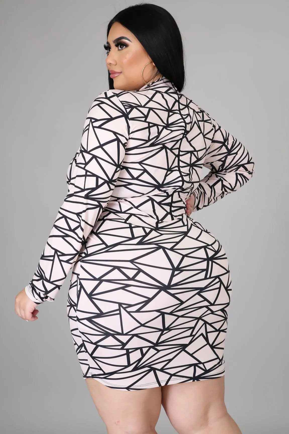 GEO MINI DRESS | PLUS