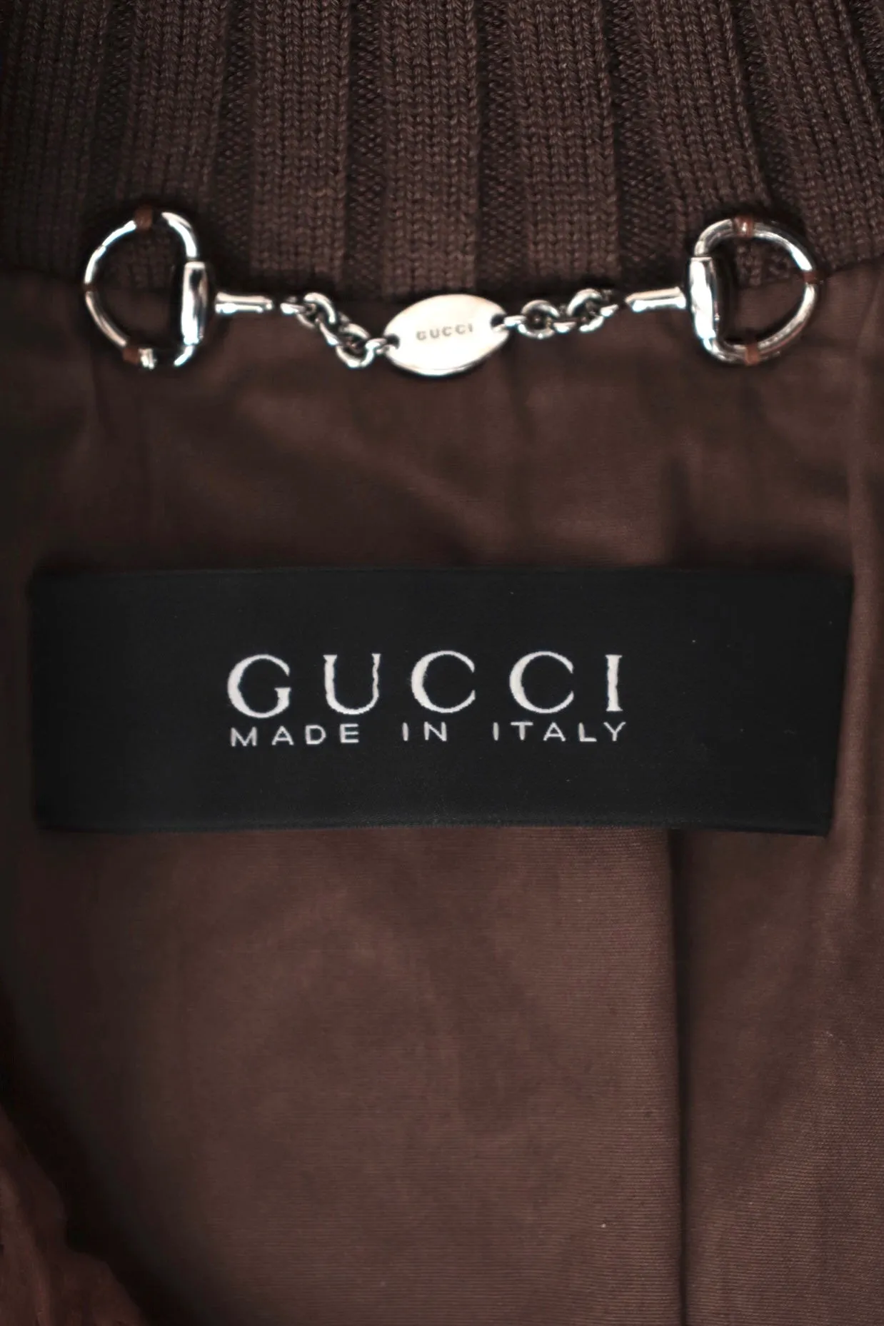 Gucci GG Leather Monogram Bomber*