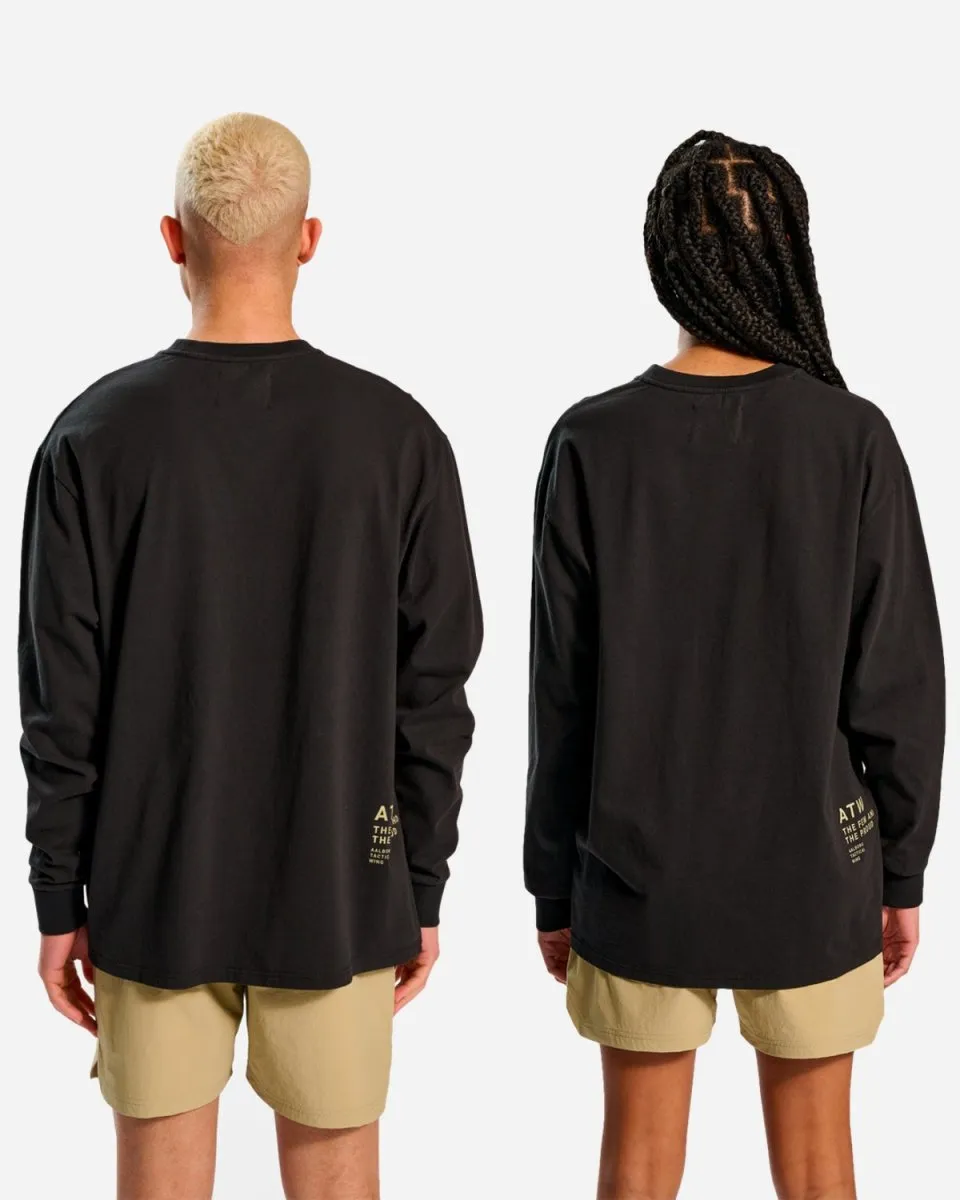 Halo Heavy Graphic T-Shirt L/S - Black