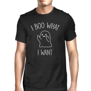 I Boo What I Want Ghost T-Shirt- Black