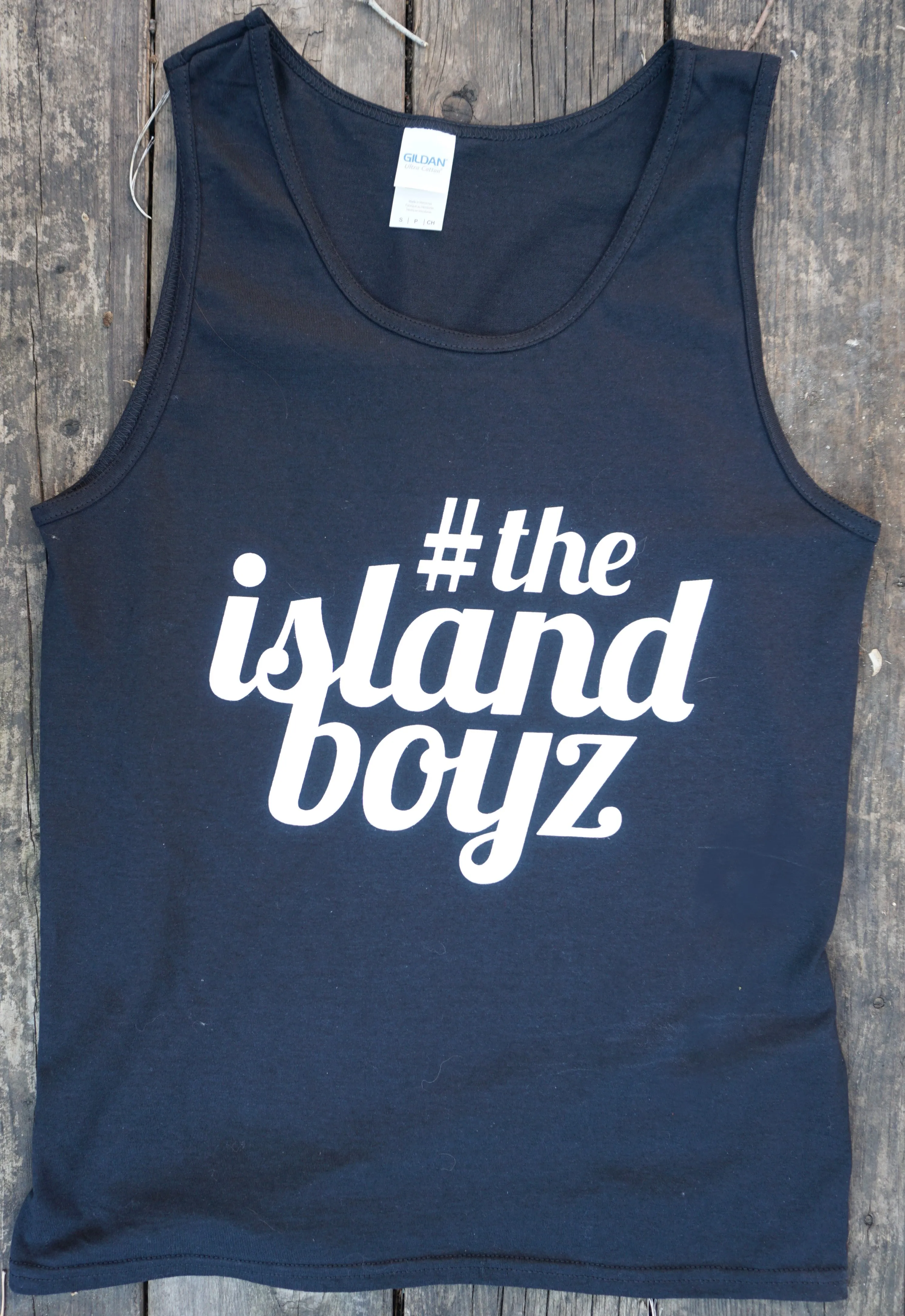 Island Boyz Tank Top Black with White Logo