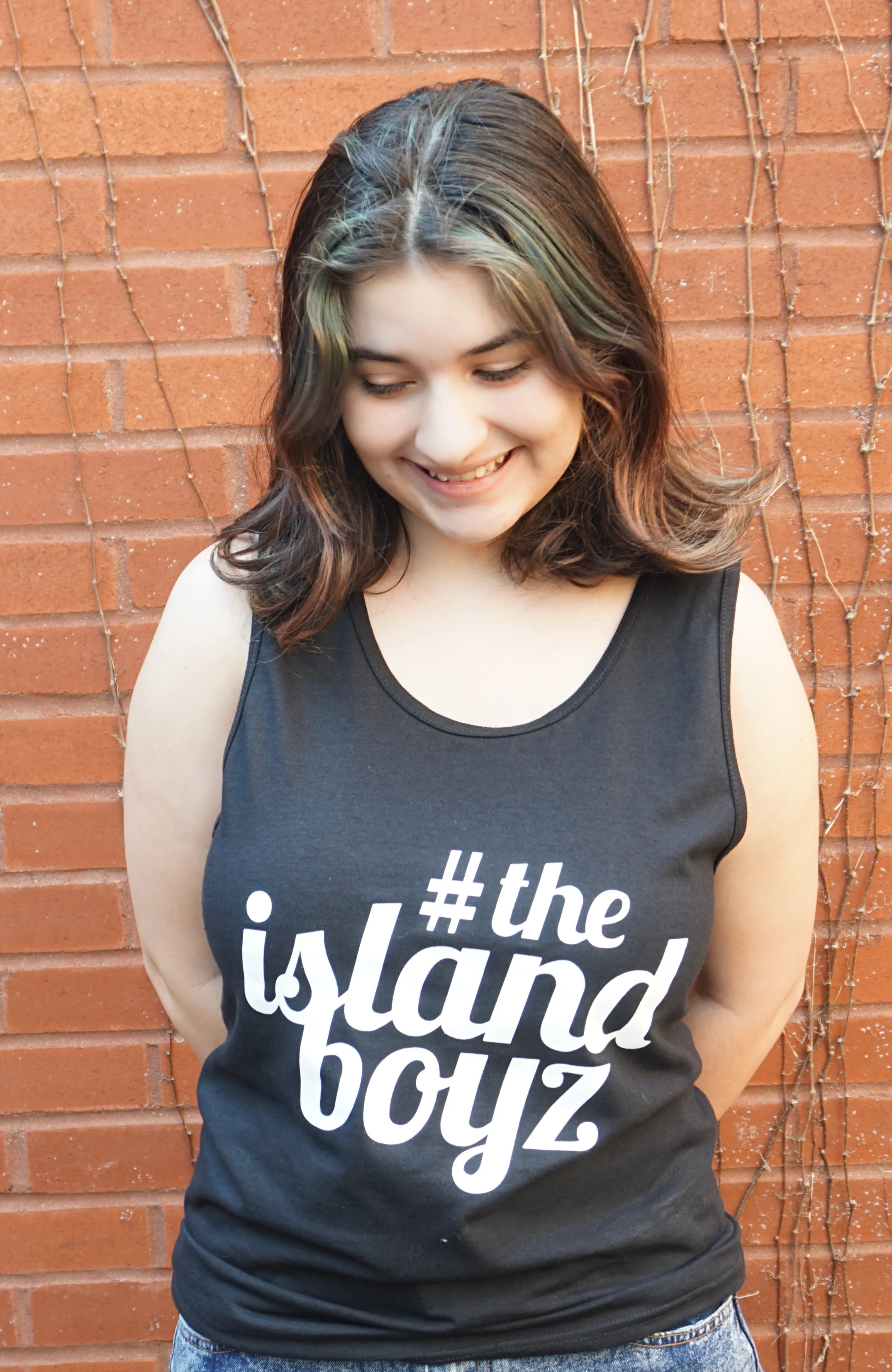 Island Boyz Tank Top Black with White Logo