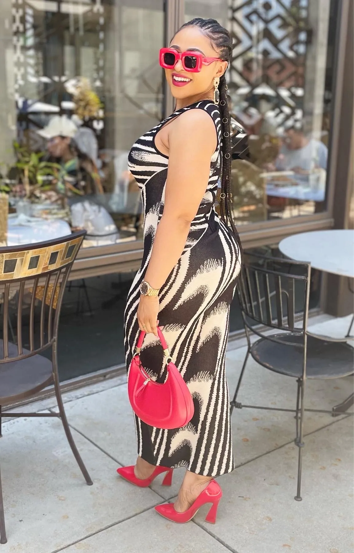 Jacquard Maxi Dress