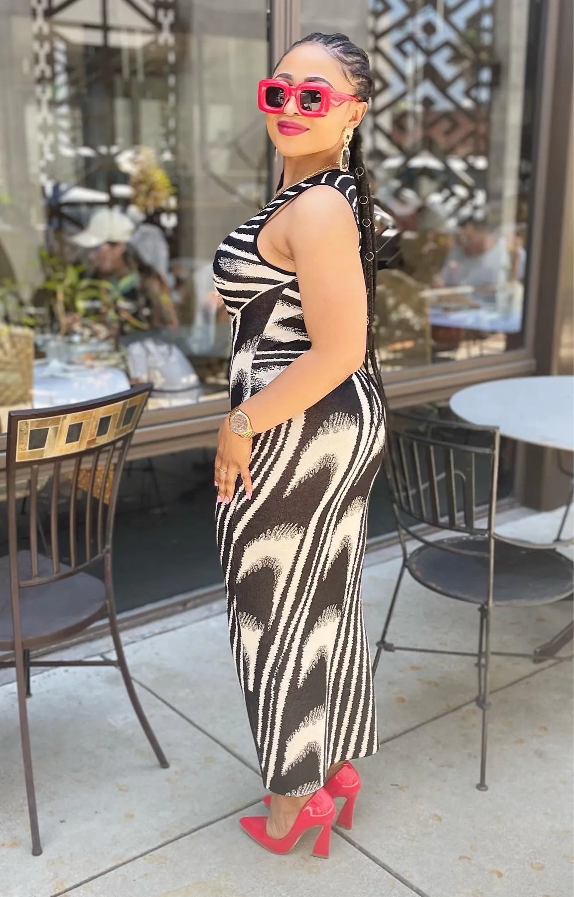 Jacquard Maxi Dress