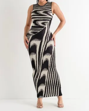 Jacquard Maxi Dress