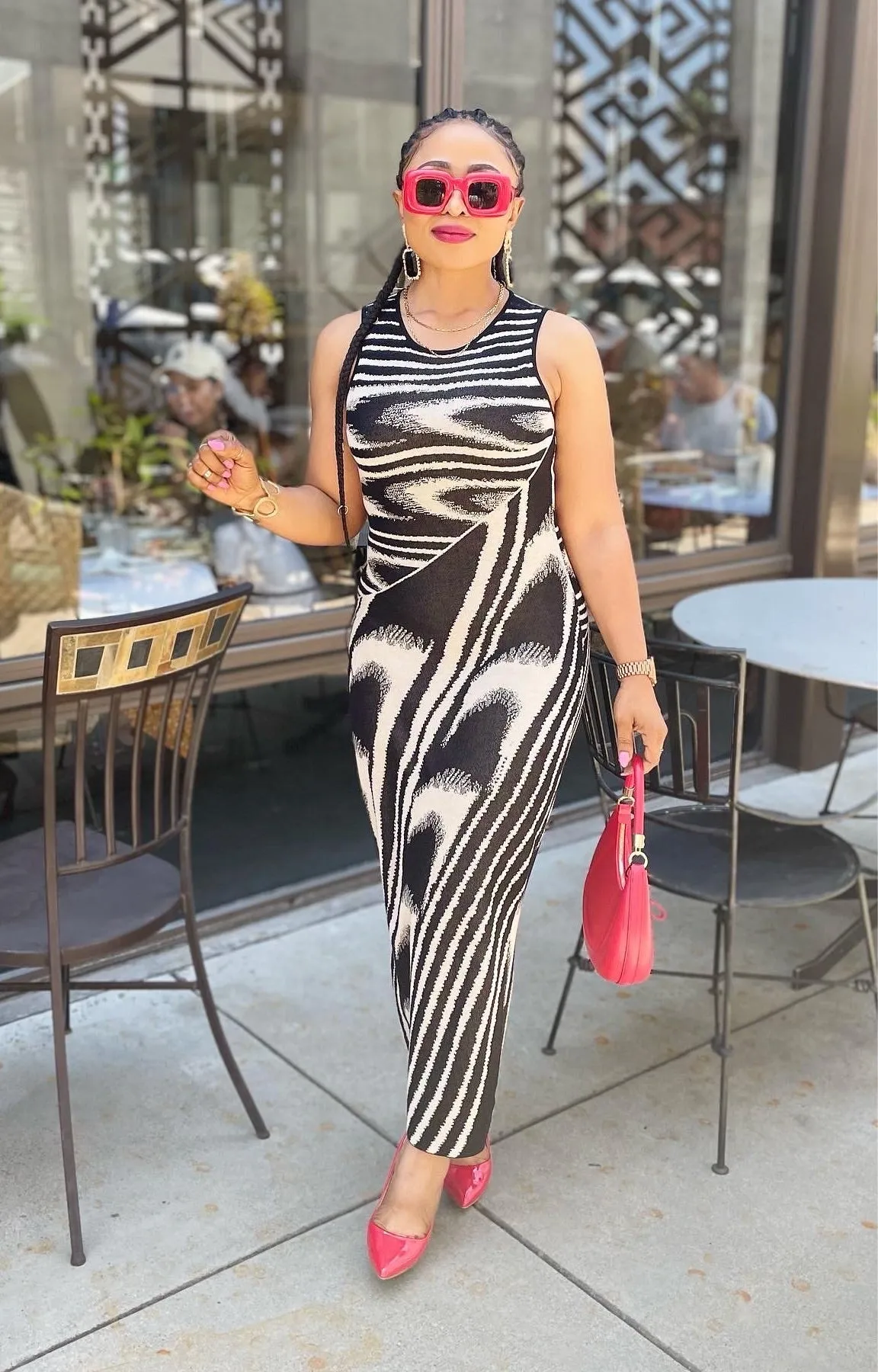 Jacquard Maxi Dress