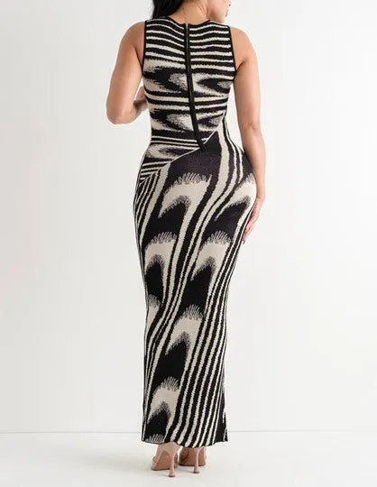 Jacquard Maxi Dress
