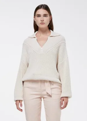 Jia Polo Sweater (Parchment)