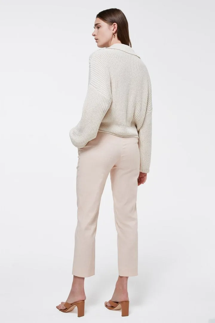 Jia Polo Sweater (Parchment)