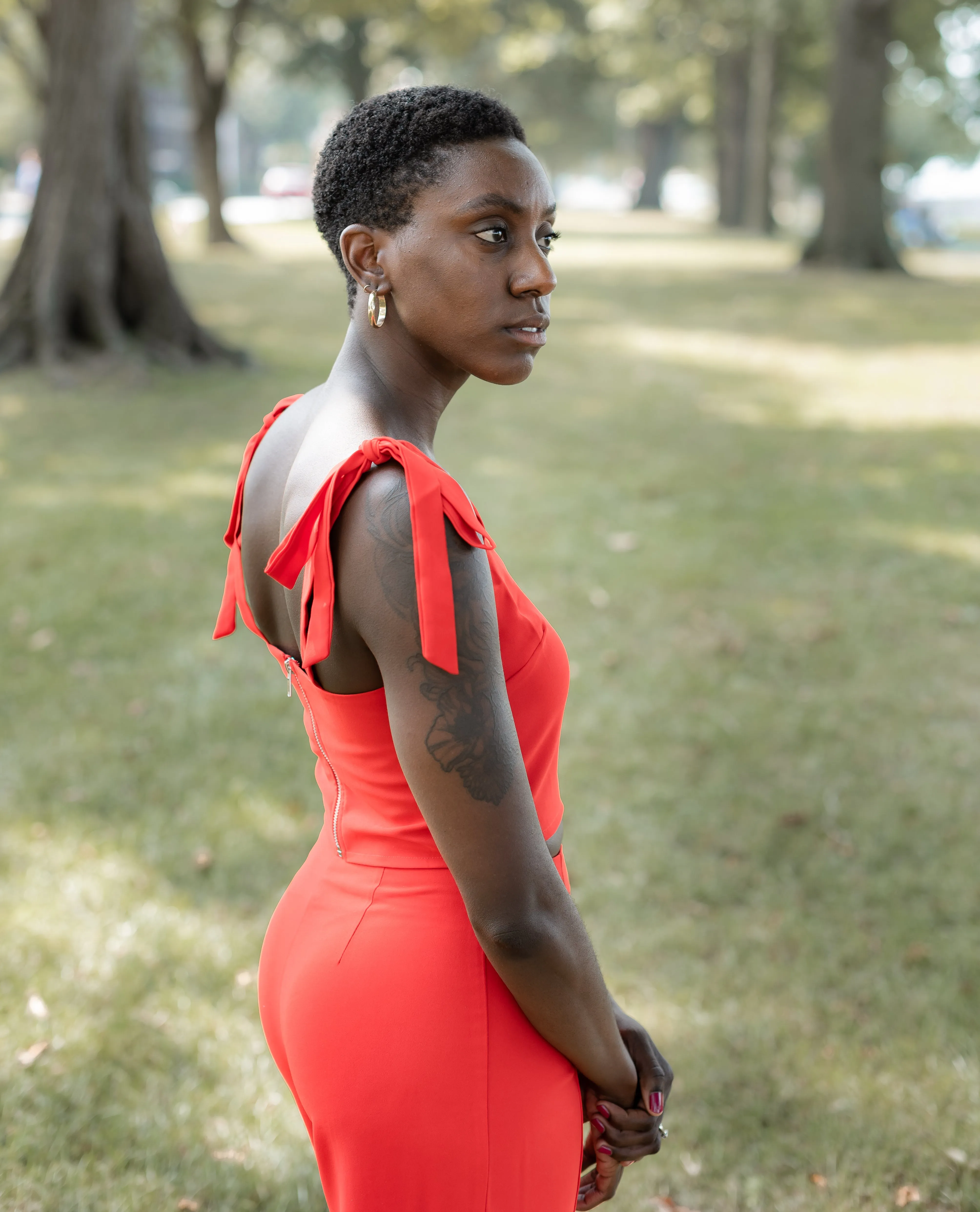 Joyful Red Crop Top