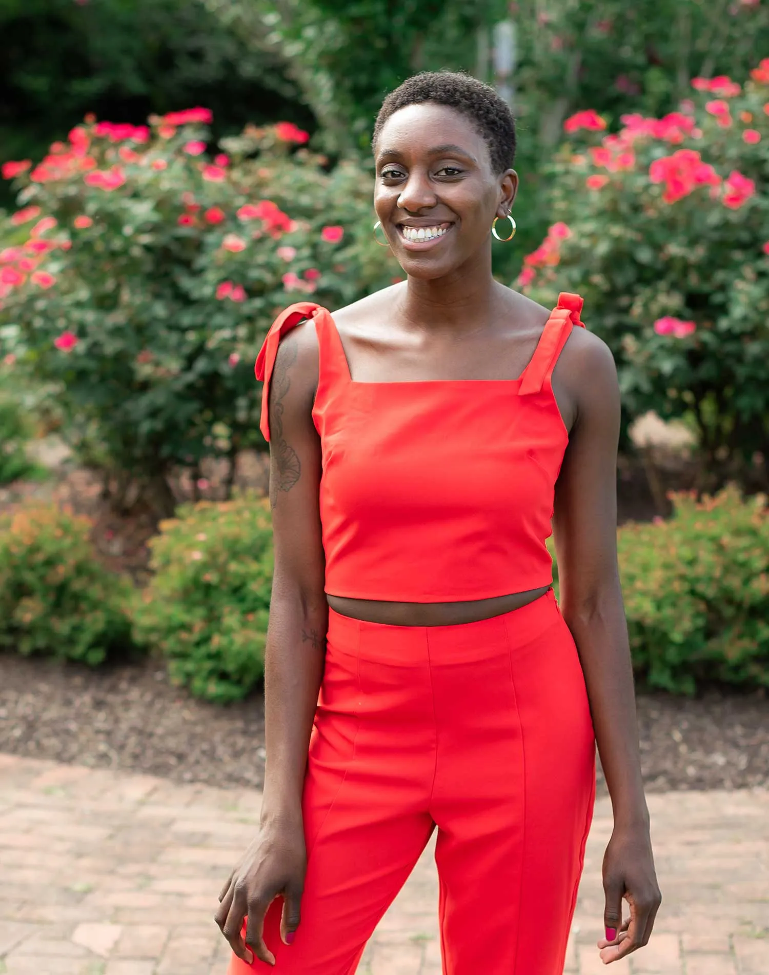 Joyful Red Crop Top