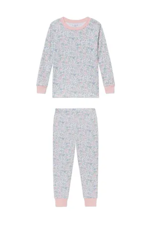 Kids Long-Long Set in English Rose Elizabeth Floral