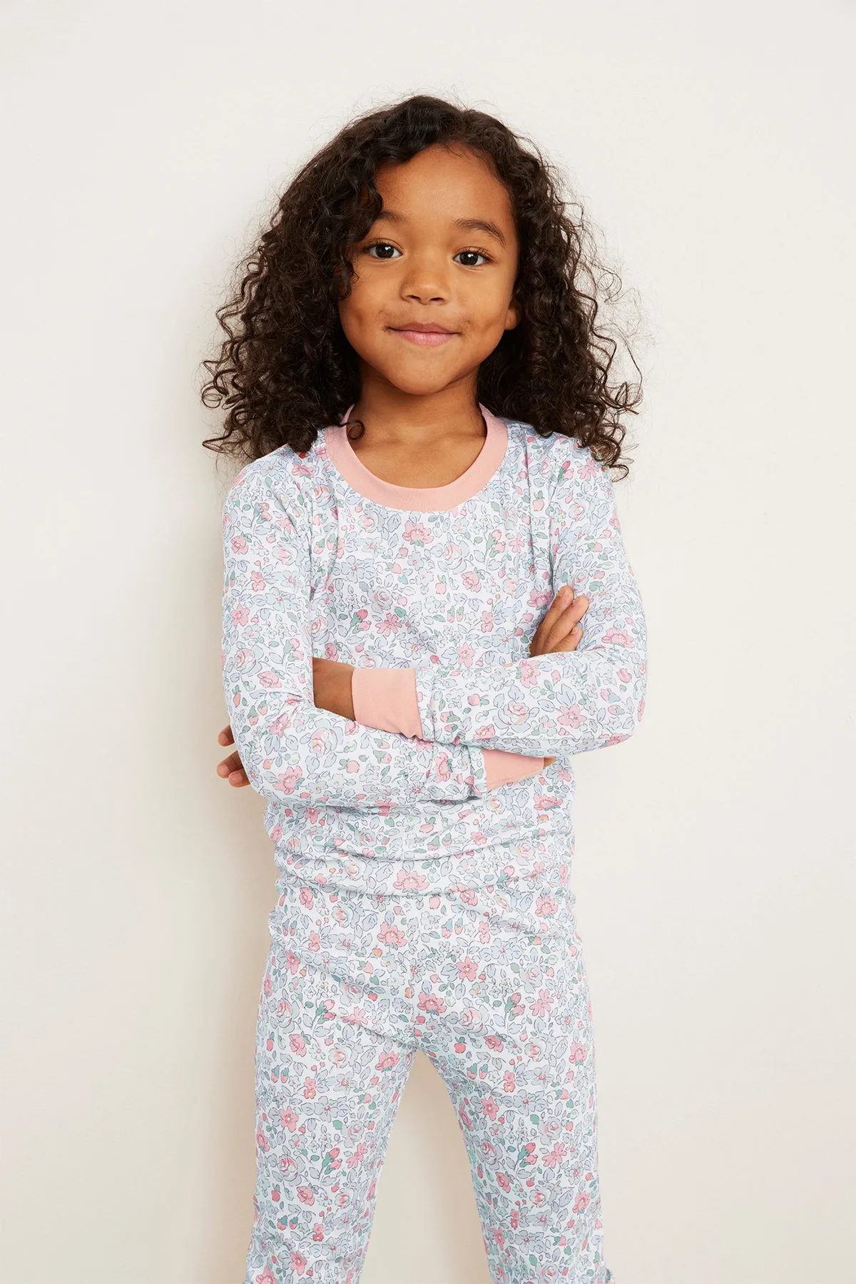 Kids Long-Long Set in English Rose Elizabeth Floral