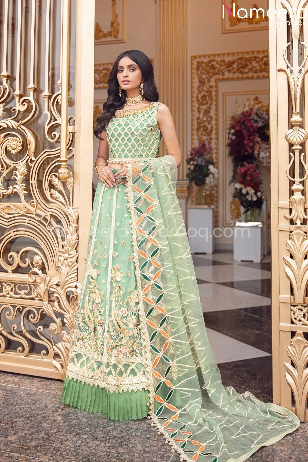 Latest Maxi Dress Pakistani for Wedding Party #BP184