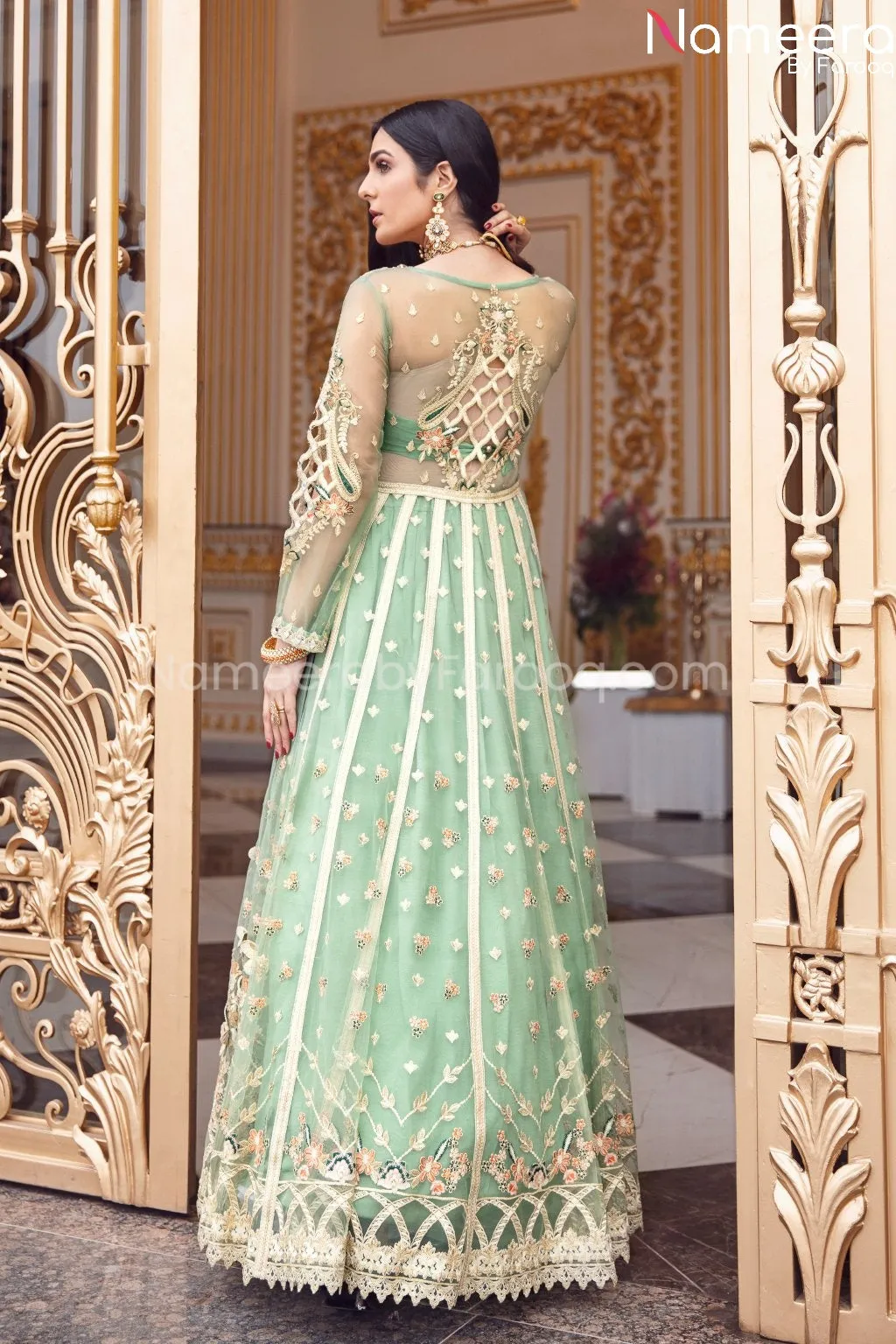 Latest Maxi Dress Pakistani for Wedding Party #BP184