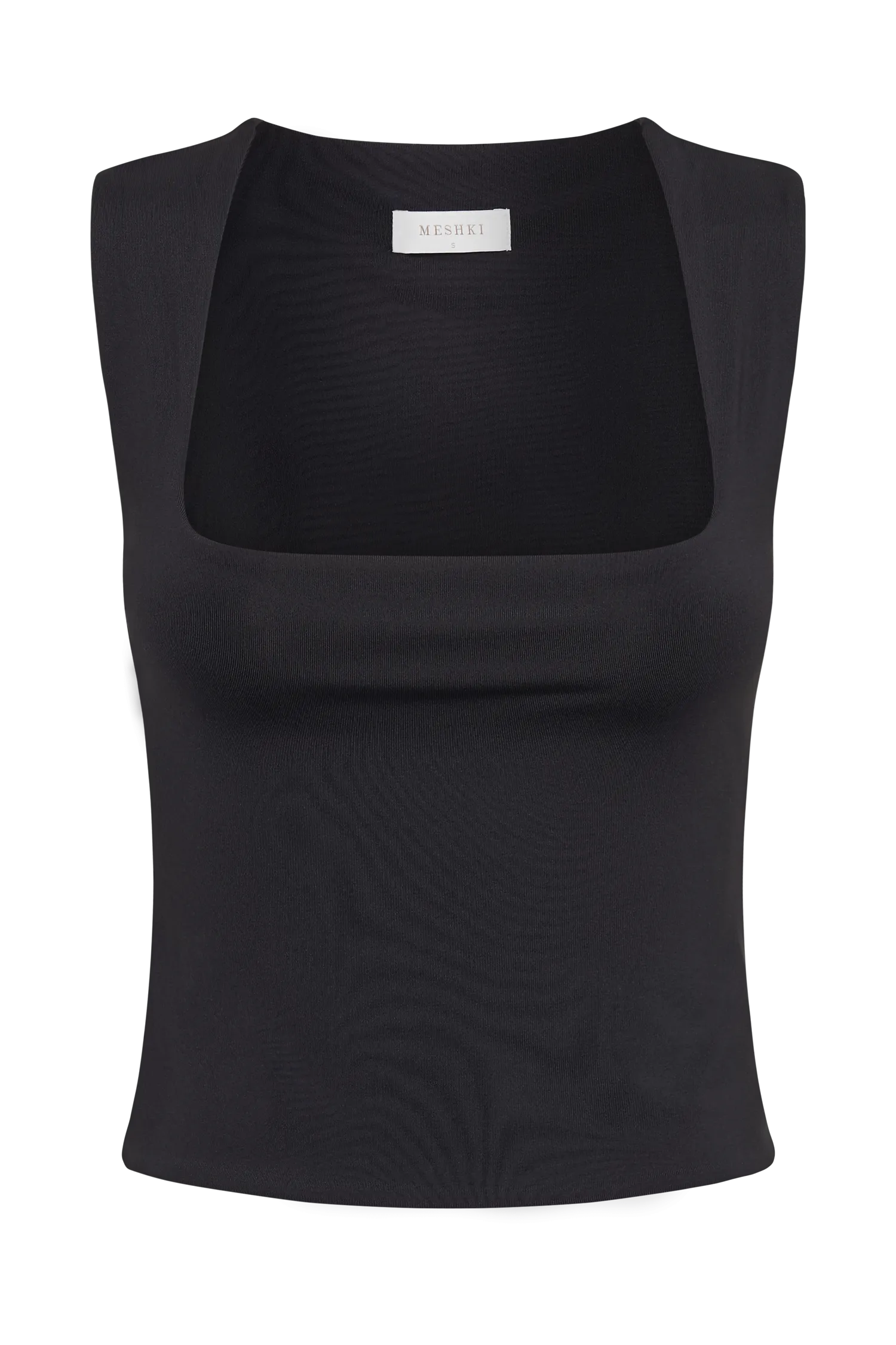 Linley Recycled Nylon Long Line Top - Black