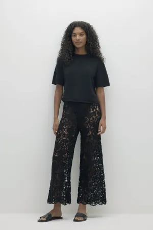 LORRAINE CROCHET CASHMERE BLEND PANT