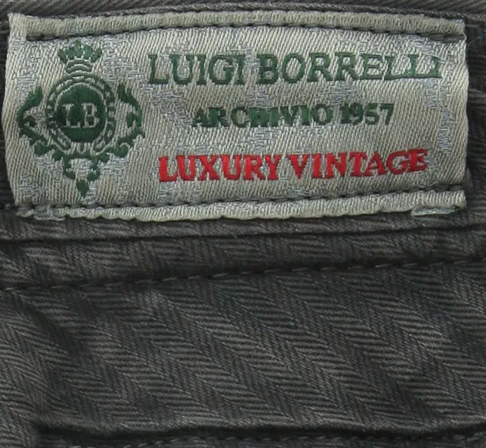 Luigi Borrelli Dark Green Pants – Size: 38 US / 54 EU