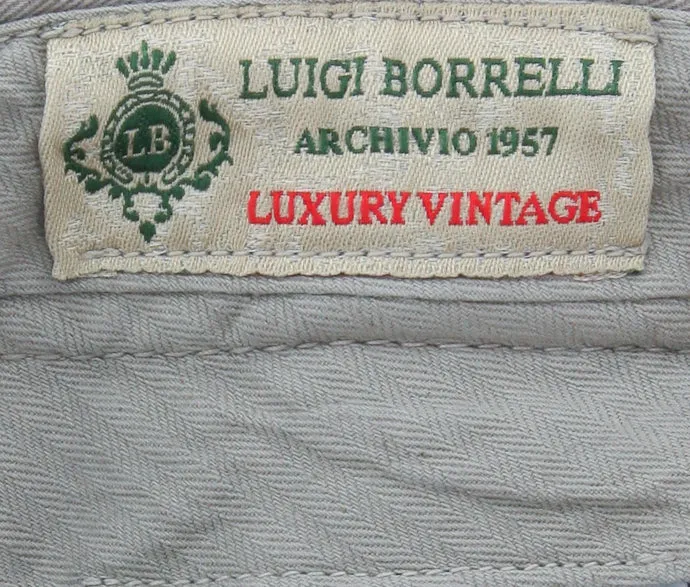 Luigi Borrelli Gray Pants – Size: 36 US / 52 EU