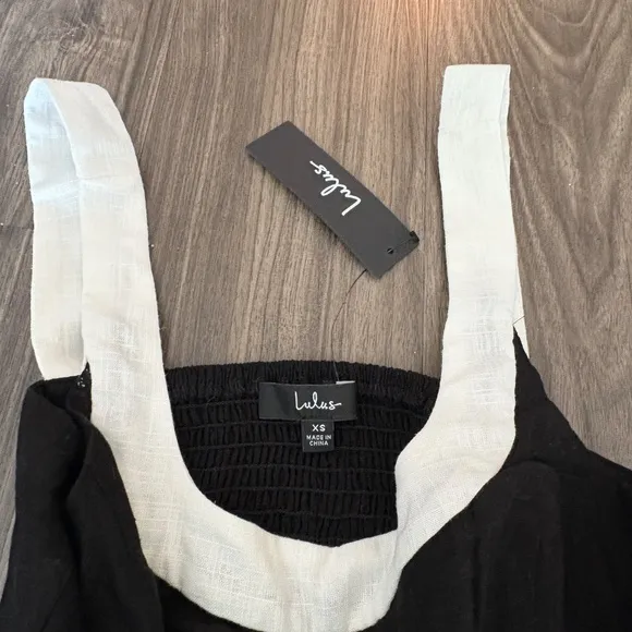 Lulus Totally Sensational Black and White Color Block Bodycon Matching Set