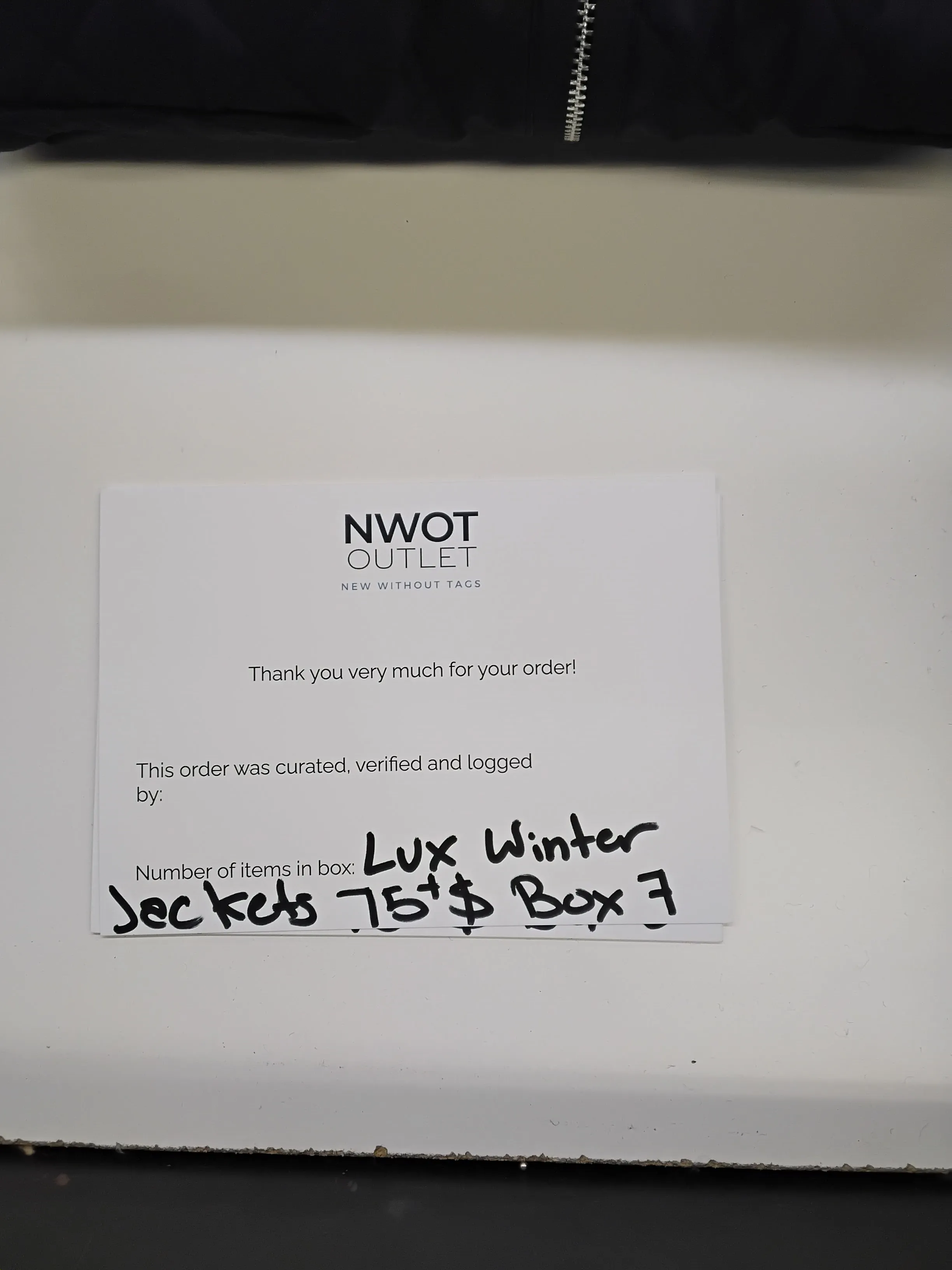 Luxury Fashion Retailer | Winter Jackets & Coats | $75  MSRP | Shelf-Pulls/Returns | 10 Pieces | Small Box #7