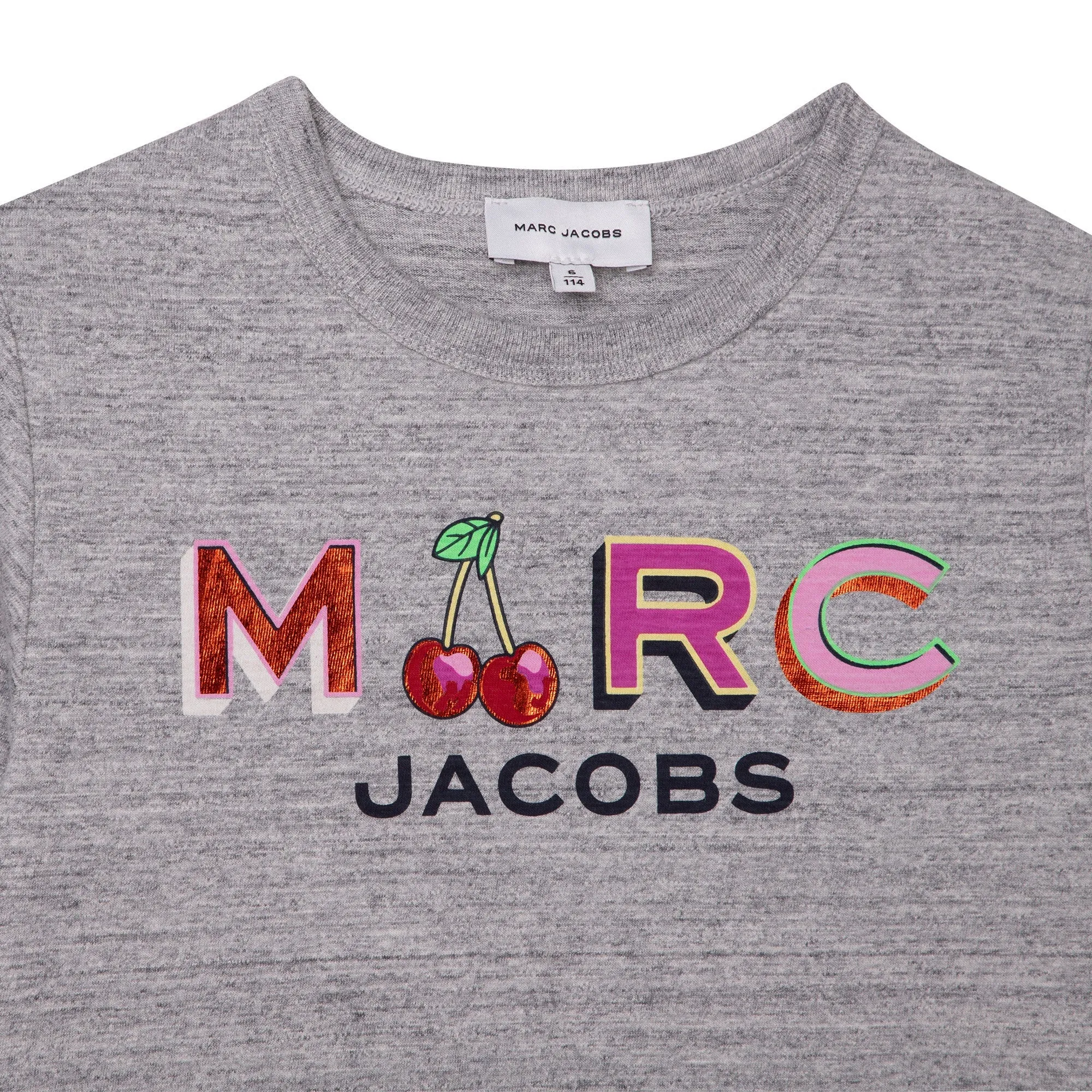 MARC Print T-Shirt - Chine Grey