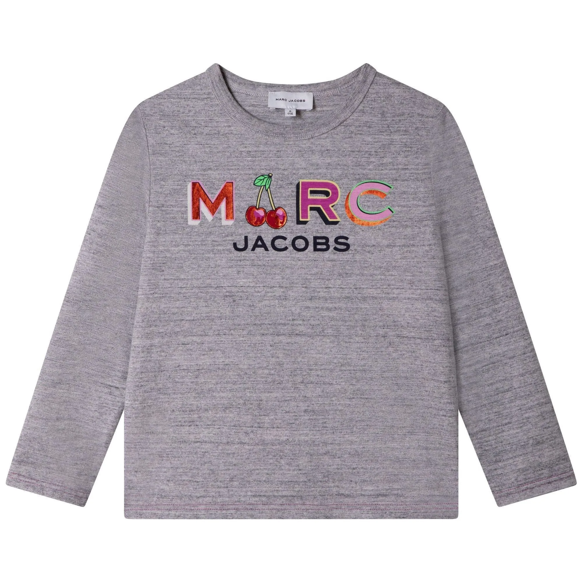 MARC Print T-Shirt - Chine Grey