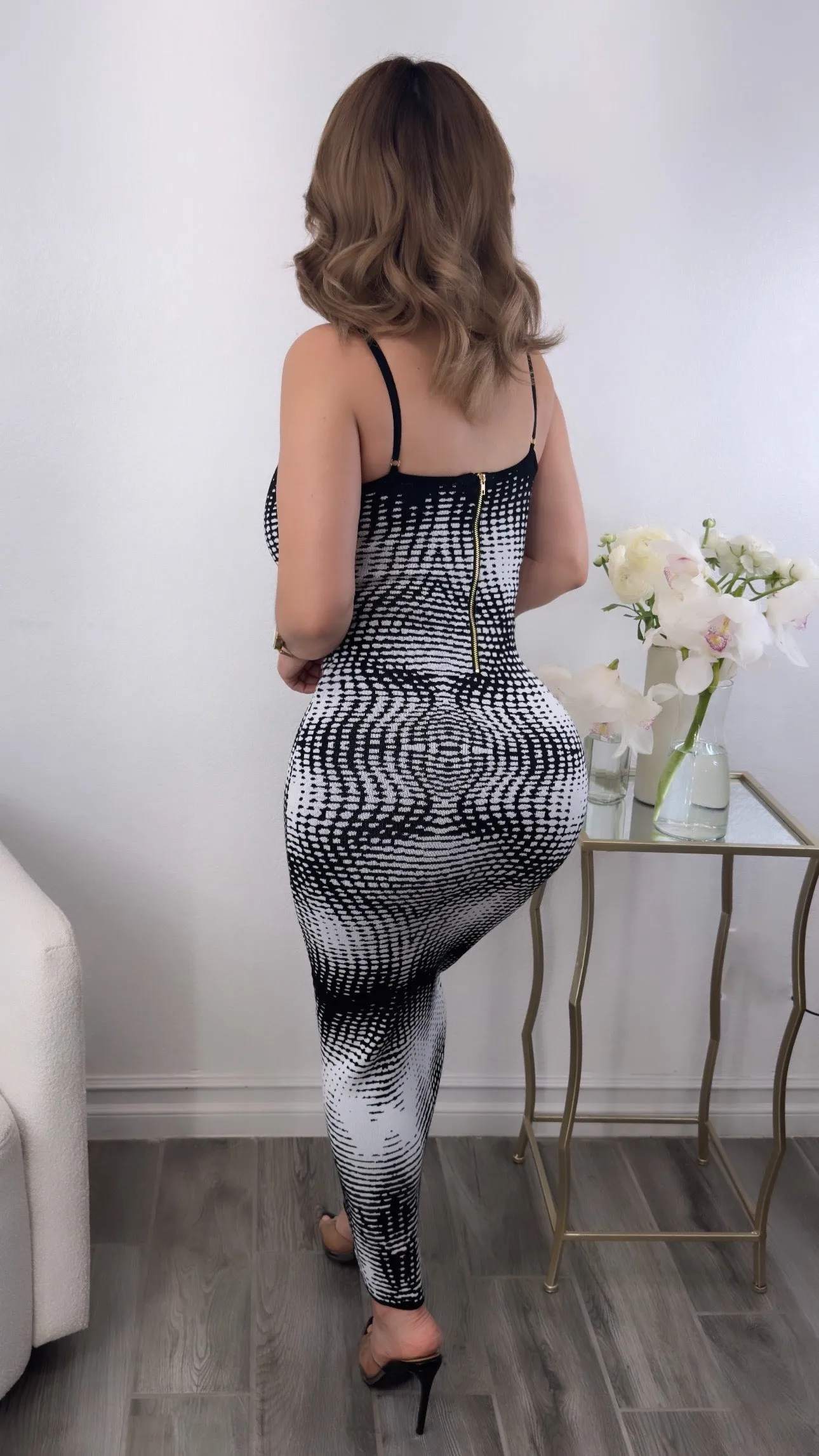 MARISOL BLACK/WHITE DRESS