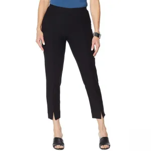 MarlaWynne WynneLayers Women's Plus Size Knit Crepe Ankle Pants