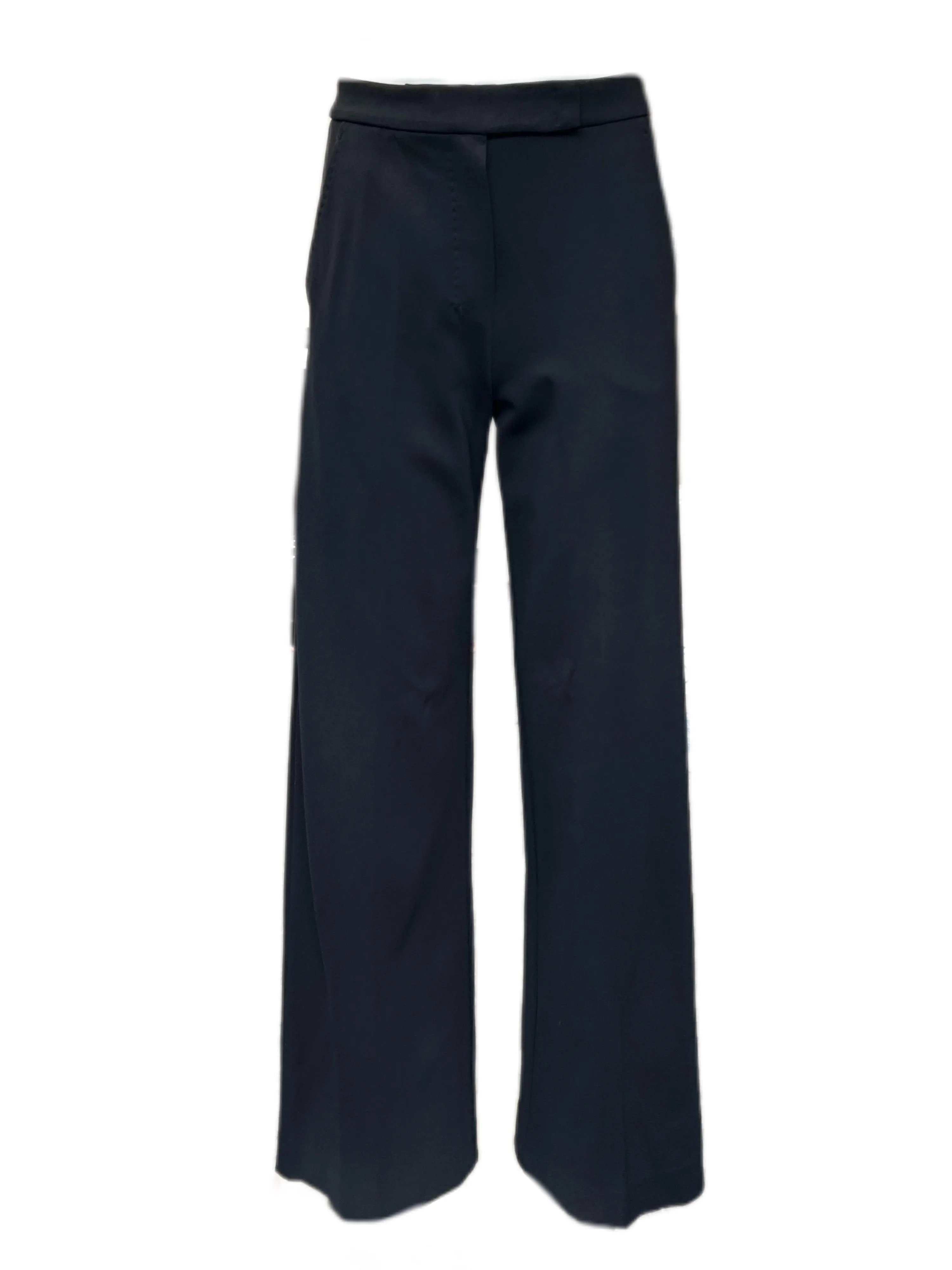 Max Mara Women's Black Ostile Mid Rise Slim Fit Pants NWT