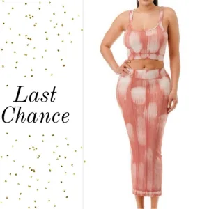Mineral Wash Skirt Set