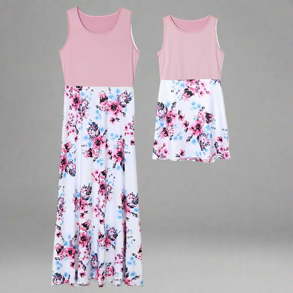 Mommy & Me Spring Flowers Dress