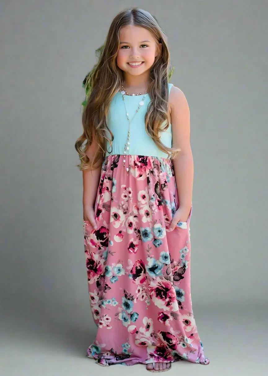Mommy & Me Spring Flowers Dress