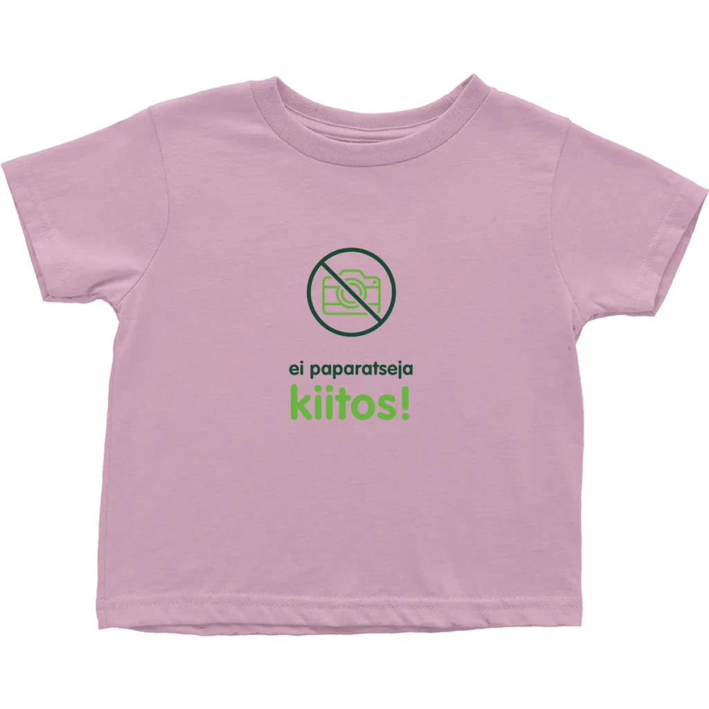 No Paparazzi Toddler T-Shirts (Finnish)
