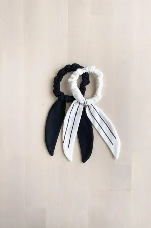 NOTHING WASTED Mini Scrunchie with Bow (set)