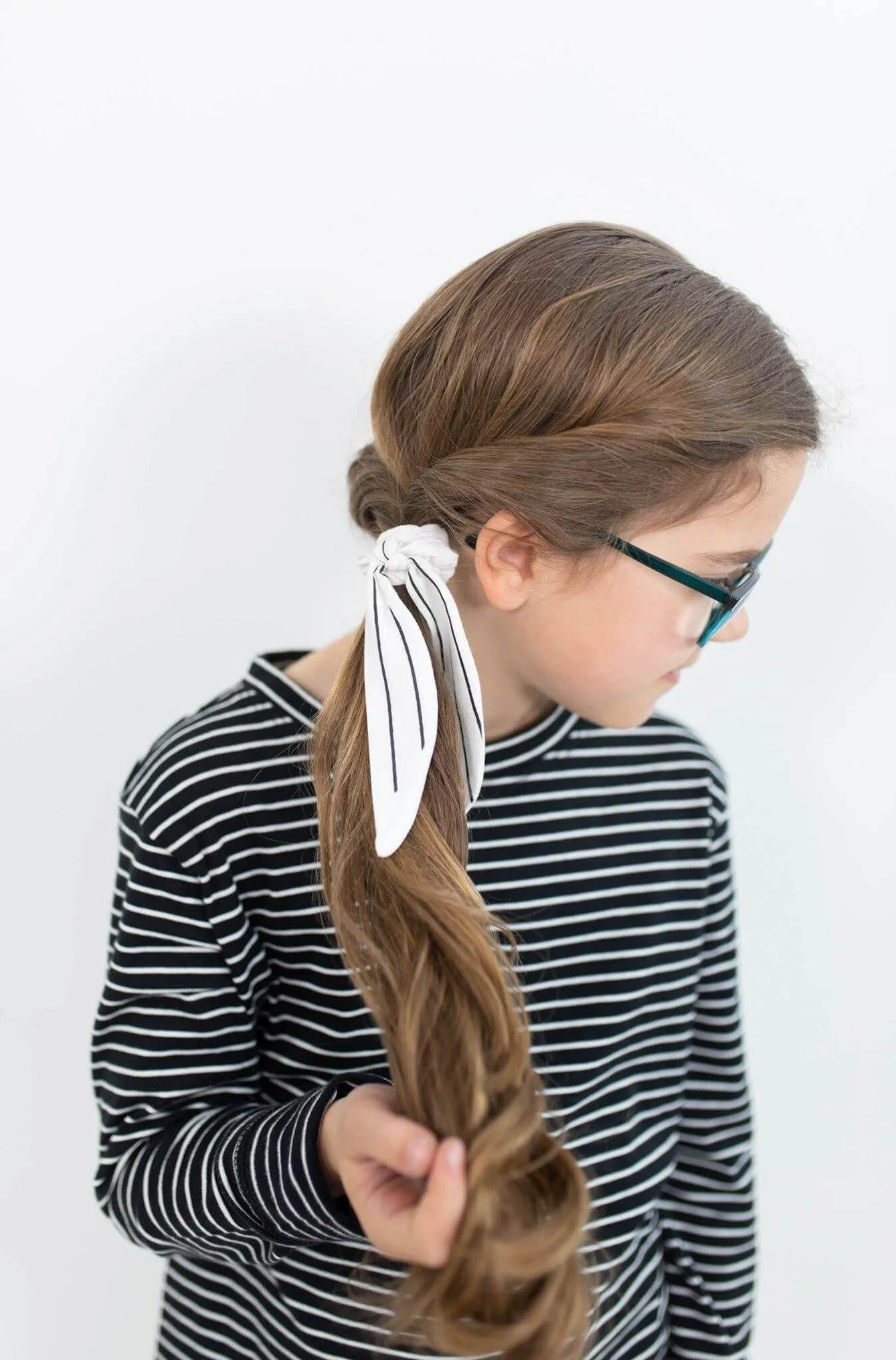 NOTHING WASTED Mini Scrunchie with Bow (set)
