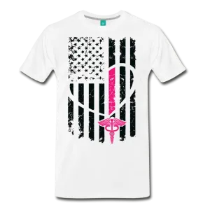 Nurse Flag Men's Premium T-Shirt (Ck1393)
