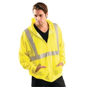 OCCUNOMIX Premium Four-Way Original Bomber Jackets, 5X-Large, Polyester, Hi-Vis Yellow, LUX-TJBJ-BY5X