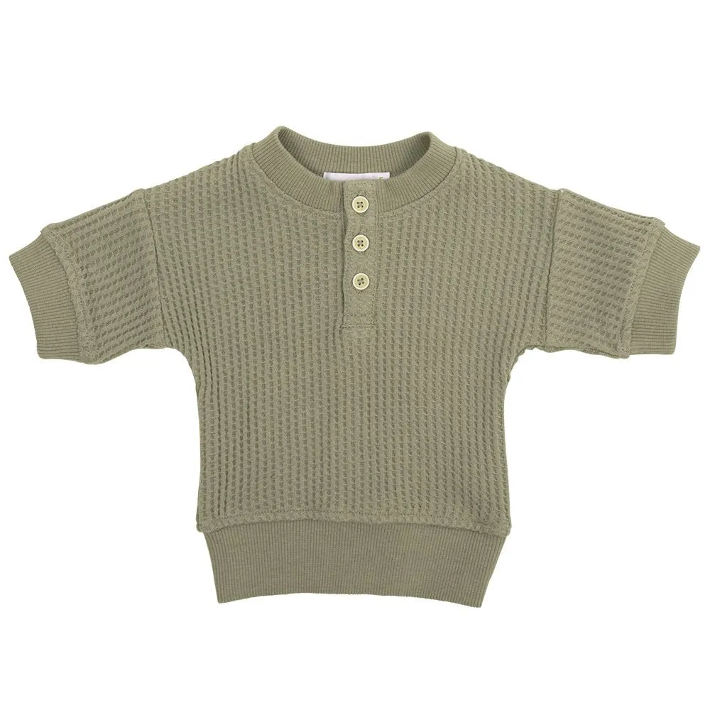 Organic Cotton Waffle Andy Top - In the Meadow Kollektion