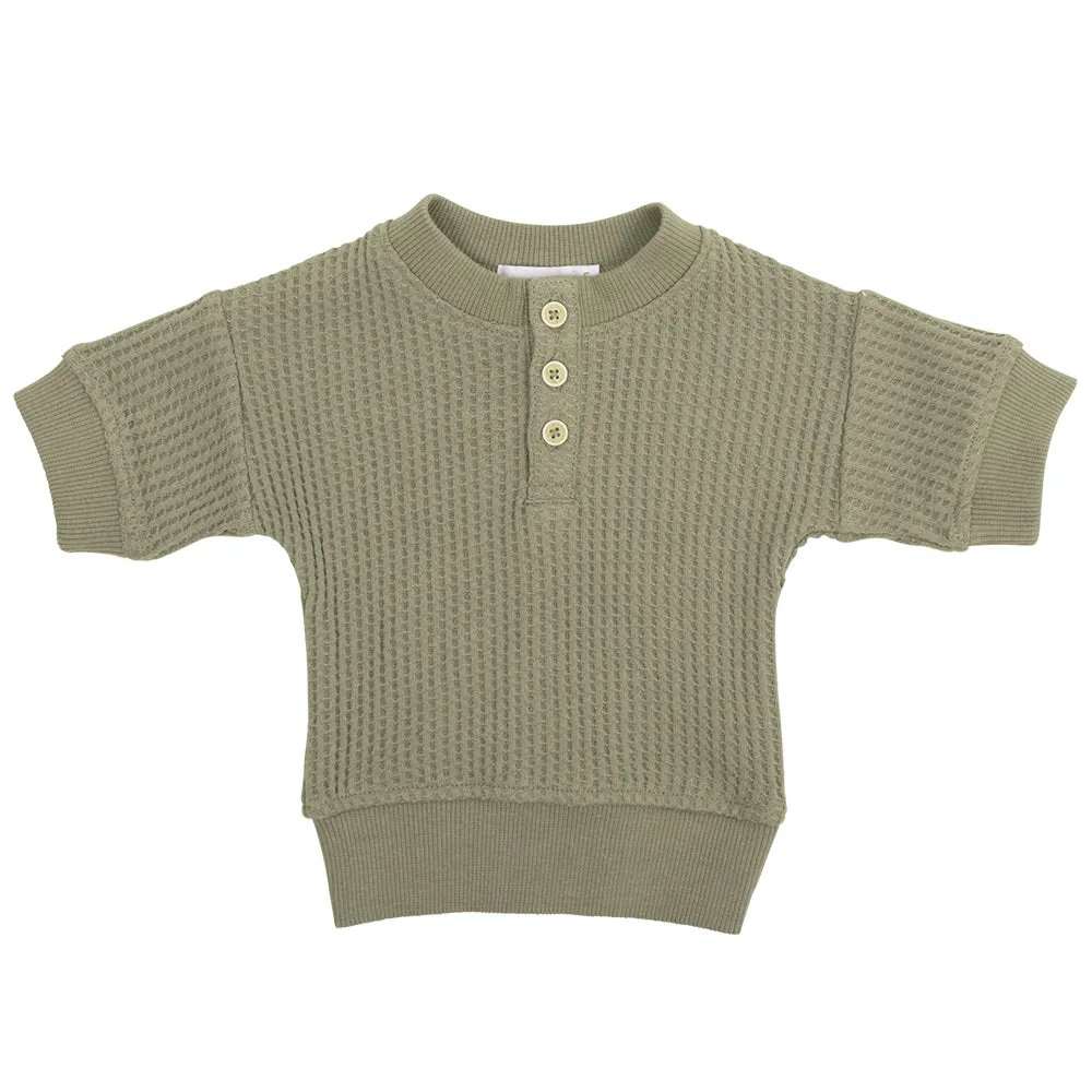 Organic Cotton Waffle Andy Top - In the Meadow Kollektion