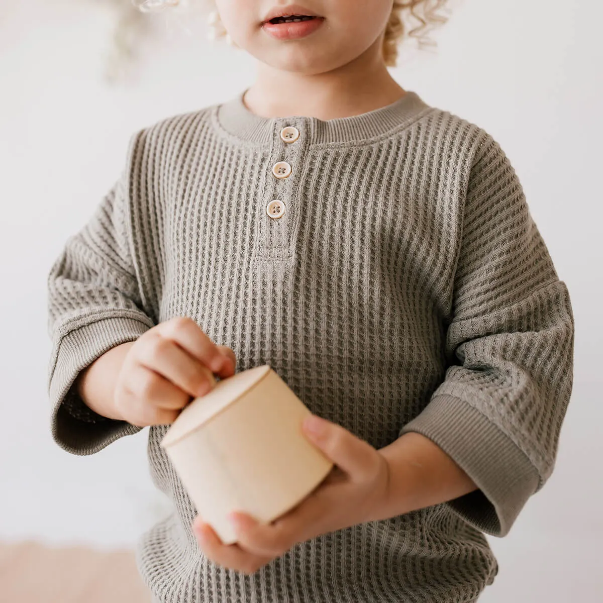 Organic Cotton Waffle Andy Top - In the Meadow Kollektion
