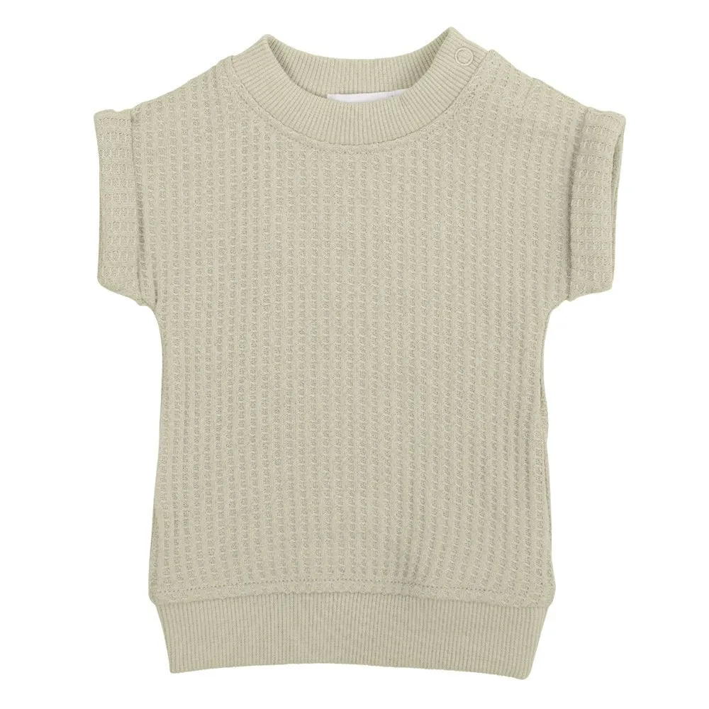 Organic Cotton Waffle Noah Top - In the Meadow