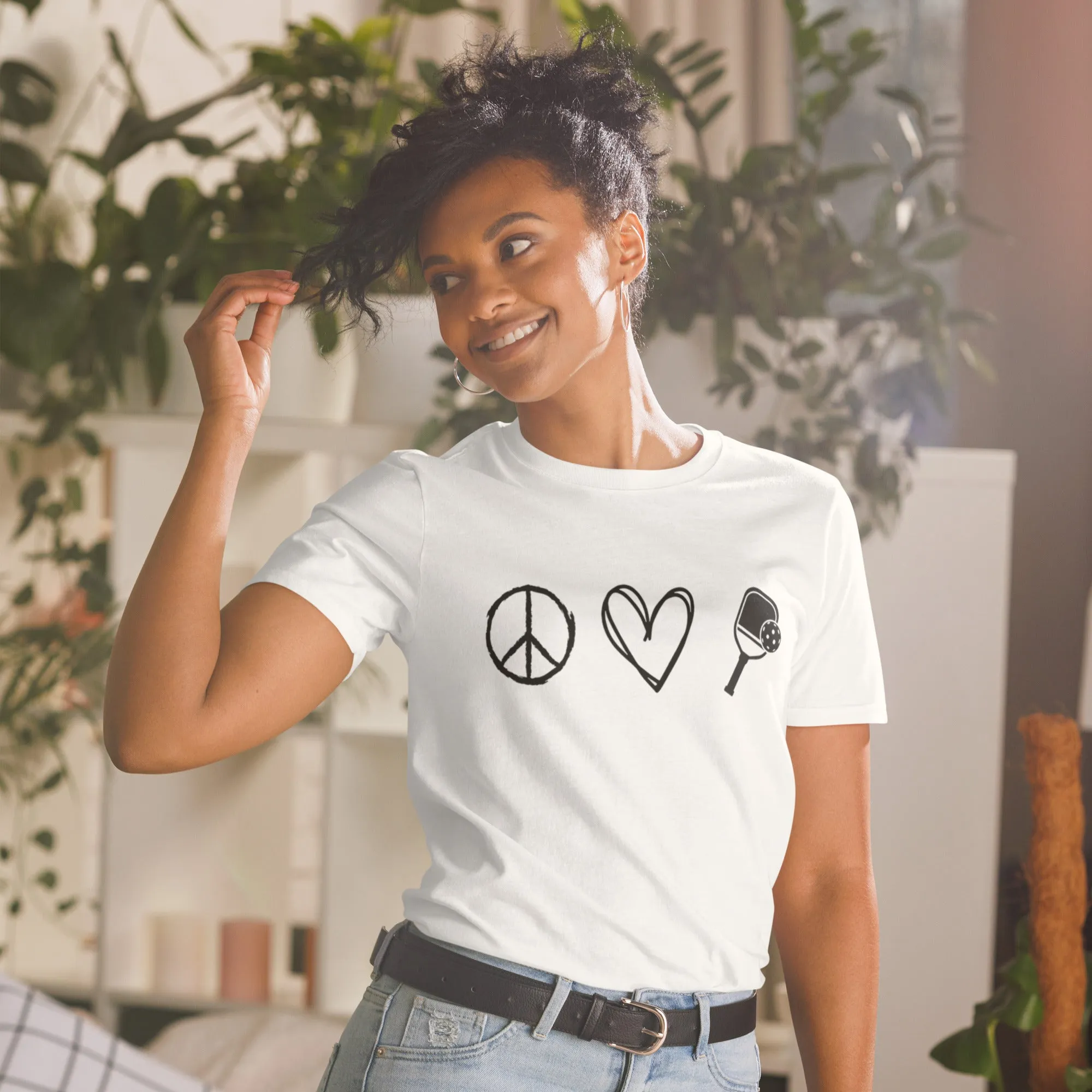 Peace Love & Pickleball Short-Sleeve Women's T-Shirt